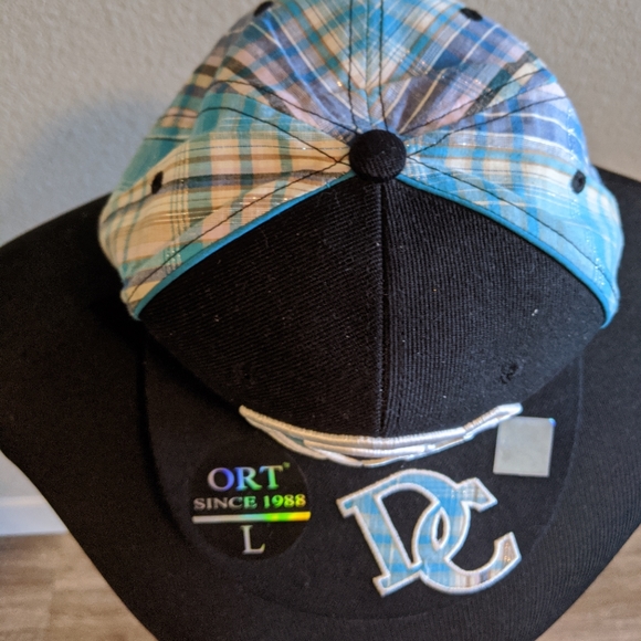 Washington DC Teal Blue Embroidered Flat Brim Ball - Picture 3 of 4